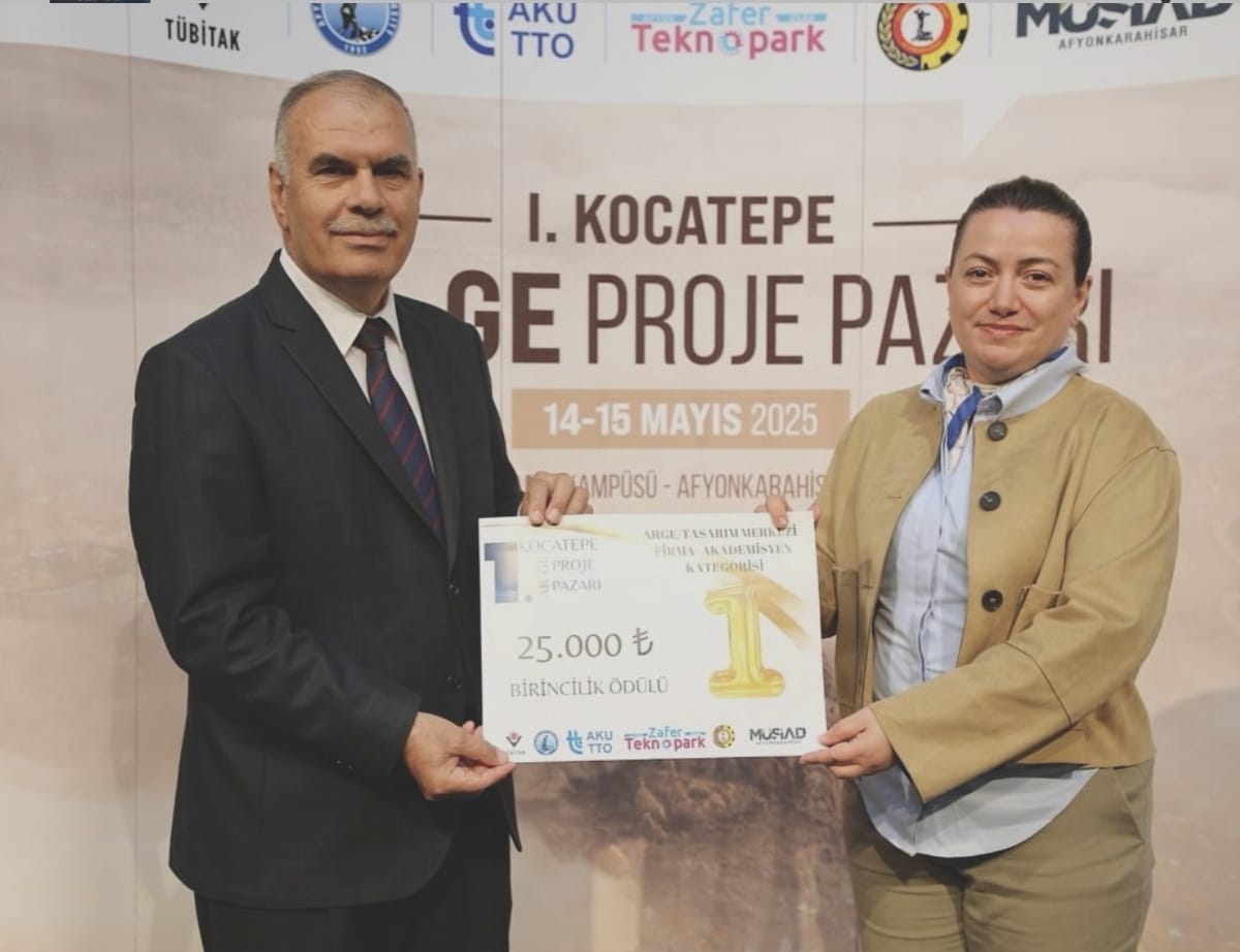 Kocatepe Ar-Ge Proje Pazarında Üniversitemize Birincilik Ödülü